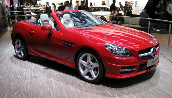 Full specifications and technical details 2012 Mercedes-Benz SLK (R172) SLK 250 CDI (204 Hp)