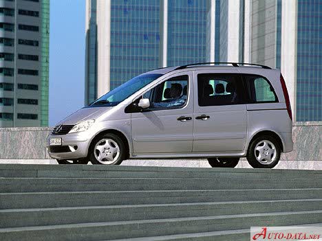 المواصفات والتفاصيل التقنية الكاملة 2001 Mercedes-Benz Vaneo (W414) 1.6i (102 Hp) Automatic