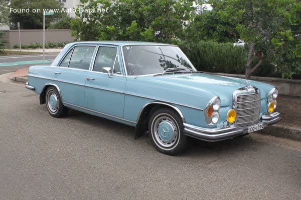 Spécifications complètes et détails techniques 1970 Mercedes-Benz W108 SEL 280 SEL 3.5 V8 (200 Hp)