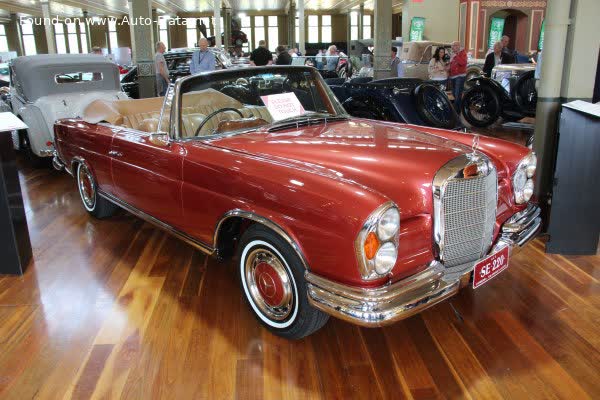 المواصفات والتفاصيل التقنية الكاملة 1964 Mercedes-Benz W112 Cabriolet 300 SE (170 Hp)