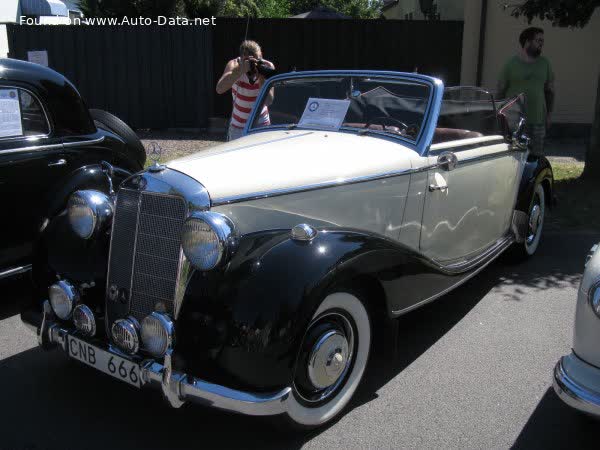 Full specifications and technical details 1949 Mercedes-Benz W136 Cabriolet A 170 S (52 Hp)