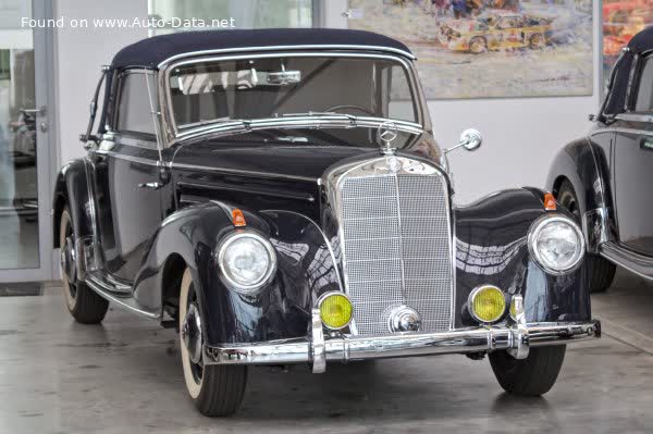 Full specifications and technical details 1951 Mercedes-Benz W187 Cabriolet B 220 (80 Hp)