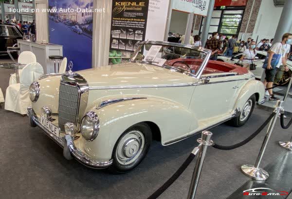Full specifications and technical details 1952 Mercedes-Benz W188 I Roadster 300 S (150 Hp)
