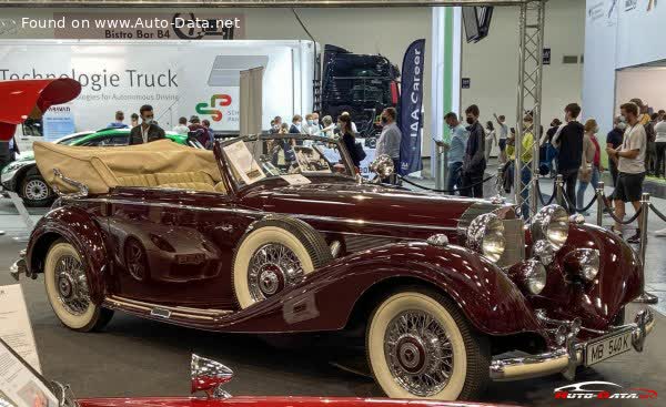 Vollständige Spezifikationen und technische Details 1936 Mercedes-Benz W29 Cabriolet C 540 K (180 Hp)