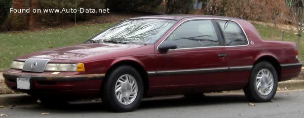 Vollständige Spezifikationen und technische Details 1989 Mercury Cougar VII (XR7) 3.8 V6 (220 Hp)