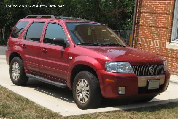 Full specifications and technical details 2005 Mercury Mariner I 2.3 i 16V AWD (155 Hp)