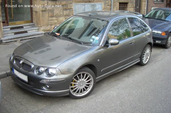 Full specifications and technical details 2001 MG ZR 1.4 i 16V (103 Hp)