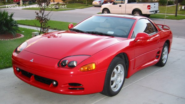 المواصفات والتفاصيل التقنية الكاملة 1990 Mitsubishi 3000 GT 3.0 V6 24V (222 Hp) Automatic