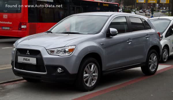 Full specifications and technical details 2010 Mitsubishi ASX I 1.6 DOHC MIVEC (117 Hp) 2WD