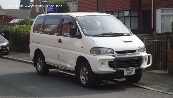 المواصفات والتفاصيل التقنية الكاملة 1993 Mitsubishi Delica (L400) 2.5 TD (105 Hp)