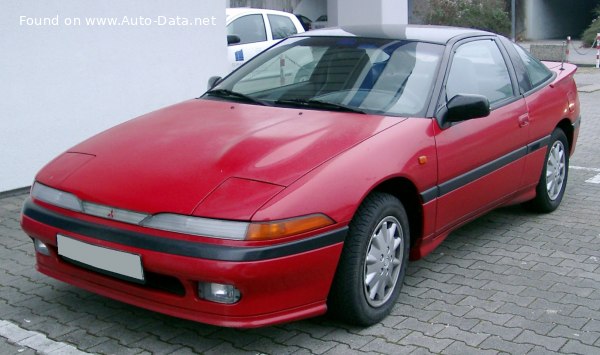 Full specifications and technical details 1990 Mitsubishi Eclipse I (1G) 2.0 i 16V 4WD Turbo (195 Hp) Automatic