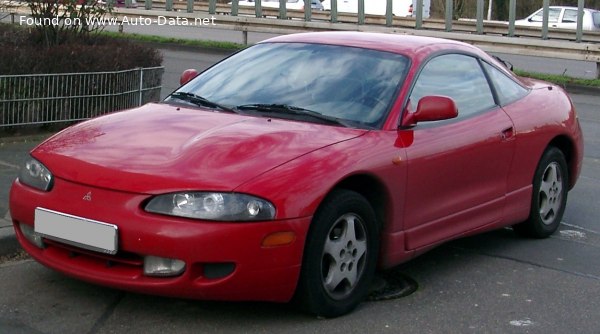 المواصفات والتفاصيل التقنية الكاملة 1995 Mitsubishi Eclipse II (2G) 2.0i 16V (141 Hp) Automatic