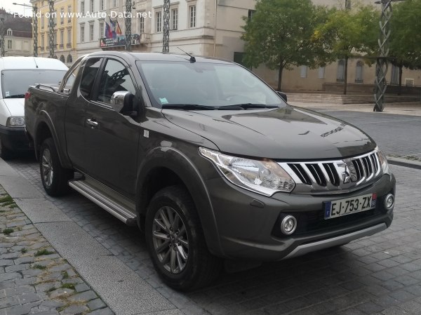 Full specifications and technical details 2015 Mitsubishi L200 V Club Cab 2.4d (154 Hp) 4WD