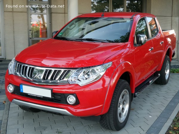 Full specifications and technical details 2015 Mitsubishi L200 V Double Cab 2.4d (181 Hp) 4WD Automatic