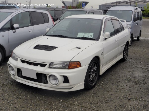 Full specifications and technical details 1996 Mitsubishi Lancer Evolution IV 2.0 (280 Hp) 4WD