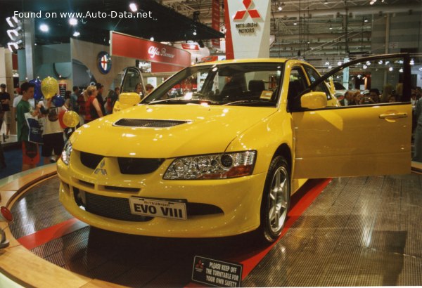 المواصفات والتفاصيل التقنية الكاملة 2003 Mitsubishi Lancer Evolution VIII 2.0 (265 Hp) 4WD