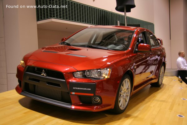 Full specifications and technical details 2010 Mitsubishi Lancer Evolution X 2.0 MIVEC (295 Hp) S-AWC