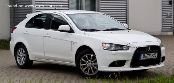 Vollständige Spezifikationen und technische Details 2007 Mitsubishi Lancer Sportback IX (GS44S) 1.8 MPI (143 Hp) CVT