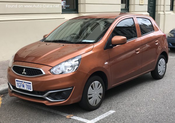 المواصفات والتفاصيل التقنية الكاملة 2017 Mitsubishi Mirage VI Hatchback (facelift 2017) 1.2 MIVEC (78 Hp)