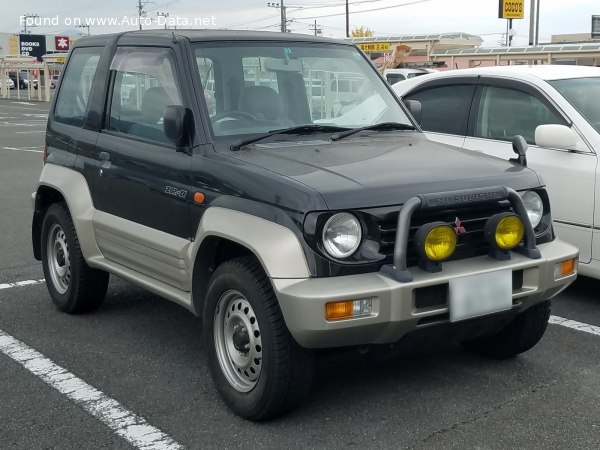 Full specifications and technical details 1995 Mitsubishi Pajero Junior 1.1 (80 Hp) Automatic