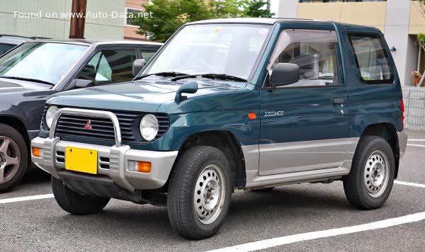 Full specifications and technical details 1994 Mitsubishi Pajero Mini 0.7 20V Turbo (64 Hp) Automatic