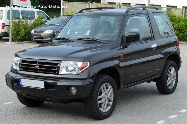 Full specifications and technical details 1999 Mitsubishi Pajero Pinin (H60) 2.0 GDI 16V (129 Hp) 3dr