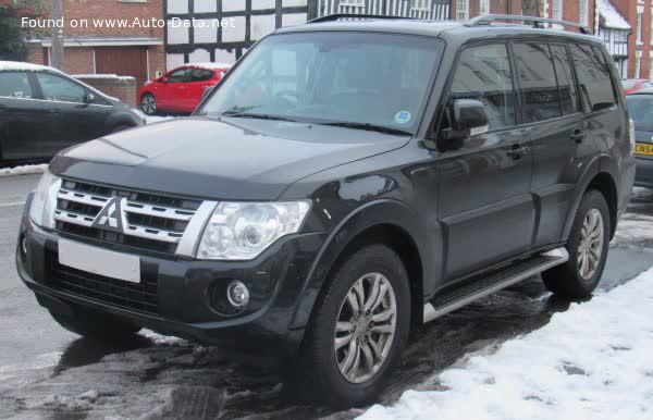 Vollständige Spezifikationen und technische Details 2011 Mitsubishi Shogun IV (5-door, facelift 2011) 3.2 DI-D (197 Hp) Super Select 4WD