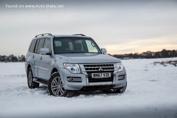 Vollständige Spezifikationen und technische Details 2014 Mitsubishi Shogun IV (5-door, facelift 2014) 3.2 DI-D (187 Hp) Super Select 4WD INVECS-II