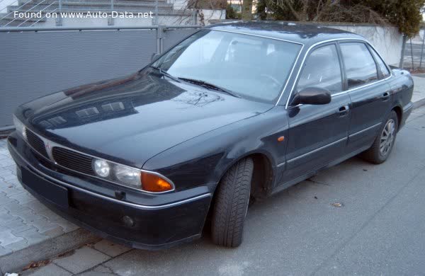 المواصفات والتفاصيل التقنية الكاملة 1990 Mitsubishi Sigma (F16A) 3.0 V6 (205 Hp) Automatic