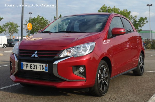 Full specifications and technical details 2019 Mitsubishi Space Star (facelift 2019) 1.2 MIVEC (80 Hp)