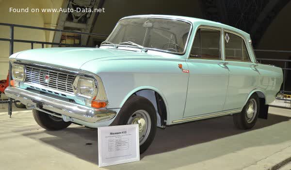 Full specifications and technical details 1967 Moskvich 412 1.5 (75 Hp)