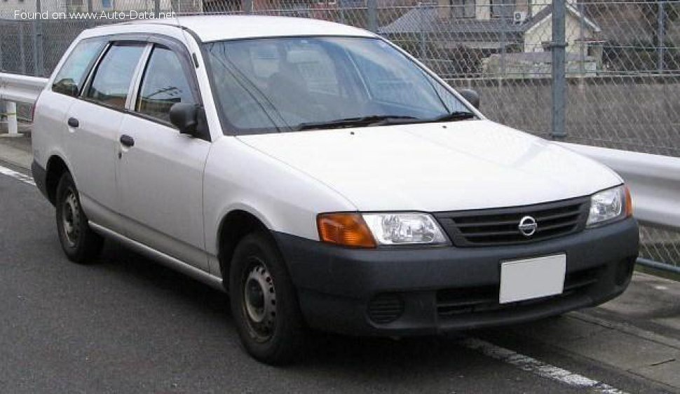 Full specifications and technical details 1999 Nissan AD Y11 1.3i (87 Hp) Automatic