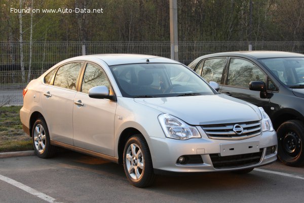 Full specifications and technical details 2012 Nissan Almera (G11) 1.6 (102 Hp)