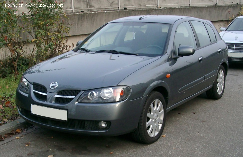 المواصفات والتفاصيل التقنية الكاملة 2003 Nissan Almera II Hatchback (N16, facelift 2003) 2.2 d (112 Hp)