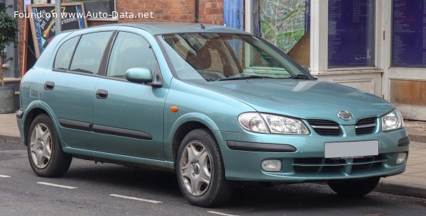 المواصفات والتفاصيل التقنية الكاملة 2000 Nissan Almera II Hatchback (N16) 1.5 (90 Hp)