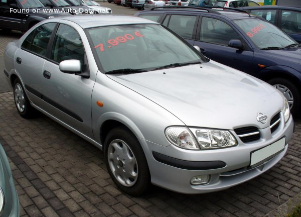 المواصفات والتفاصيل التقنية الكاملة 2000 Nissan Almera II (N16) 1.5 (90 Hp)