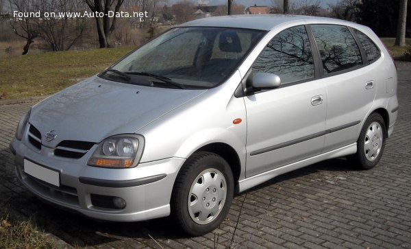 Full specifications and technical details 2000 Nissan Almera Tino 2.0 (136 Hp) CVT