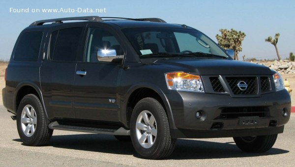 المواصفات والتفاصيل التقنية الكاملة 2007 Nissan Armada I (WA60, facelift 2007) 5.6 (317 Hp) Automatic