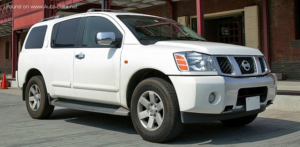 Full specifications and technical details 2003 Nissan Armada I (WA60) 5.6 i V8 32V (305 Hp)