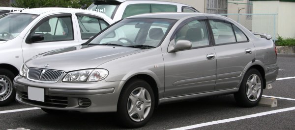 Full specifications and technical details 2000 Nissan Bluebird Sylphy I 1.5i (105 Hp) Automatic