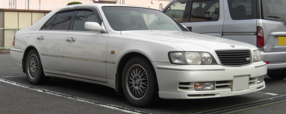 Full specifications and technical details 1996 Nissan Cima (FY33) 4.1 i V8 32V (270 Hp)