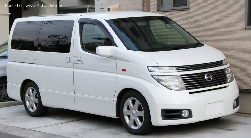 Vollständige Spezifikationen und technische Details 2002 Nissan Elgrand (E51) 3.5 i V6 24V 2WD (240 Hp)