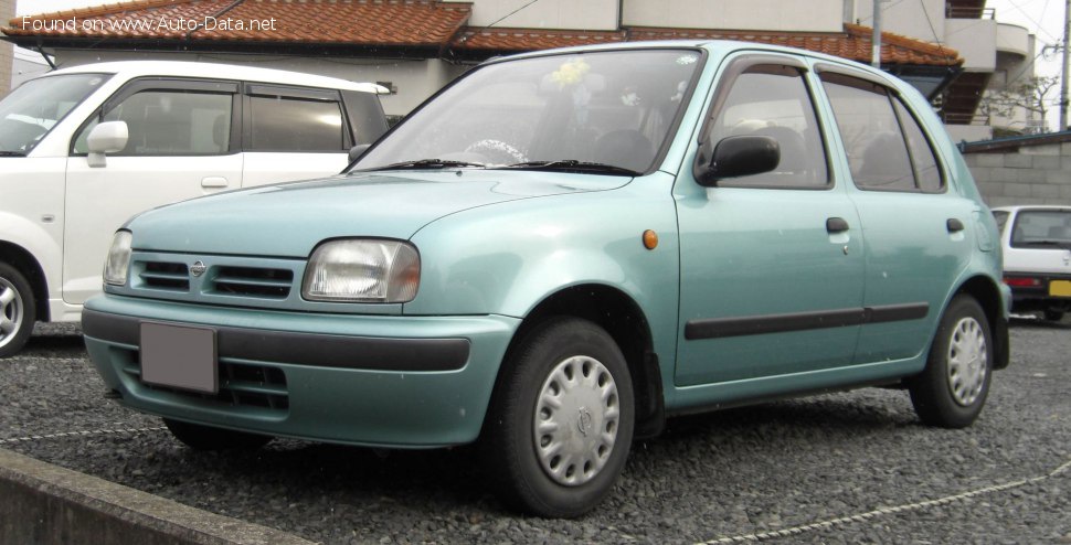 Full specifications and technical details 1992 Nissan March (K11) 1.3i 16V (75 Hp)