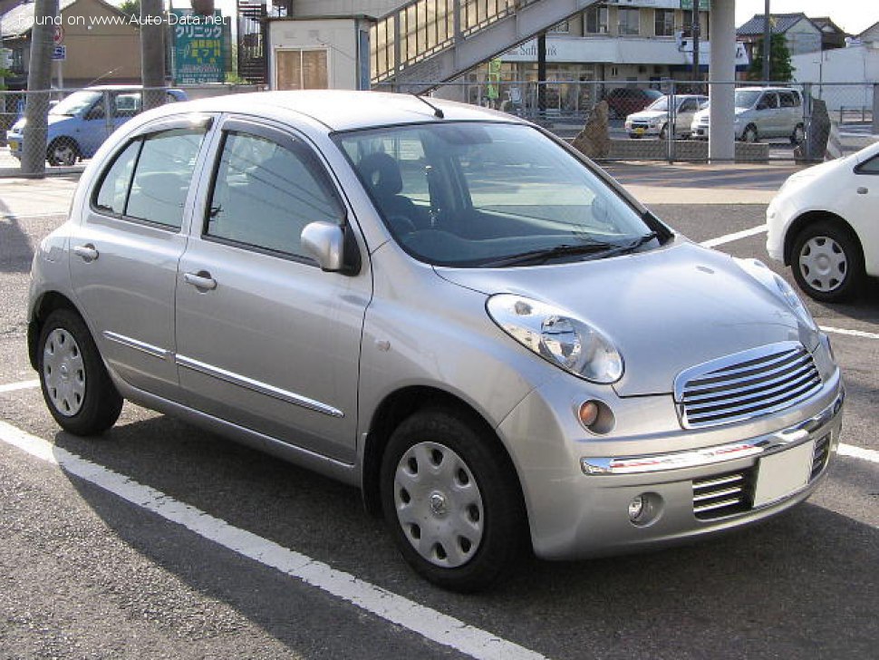 المواصفات والتفاصيل التقنية الكاملة 2003 Nissan March (K12) 1.2 i 16V (80 Hp) Automatic