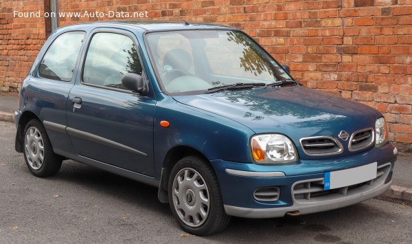 Full specifications and technical details 2000 Nissan Micra (K11) 1.4 (82 Hp)