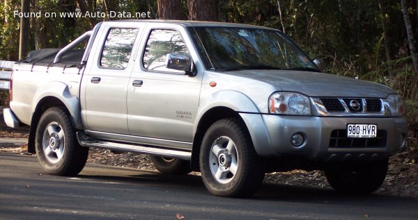 المواصفات والتفاصيل التقنية الكاملة 1998 Nissan Navara II (D22) 2.5 dCi Double Cab 4WD (133 Hp)