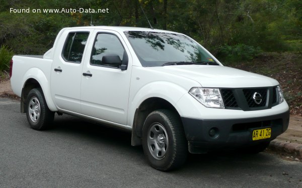 Full specifications and technical details 2005 Nissan Navara III (D40) 2.5 dCi King Cab (174 Hp) 4WD