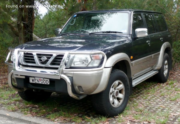 Full specifications and technical details 1997 Nissan Patrol V 5-door (Y61) 2.8 GR (129 Hp)