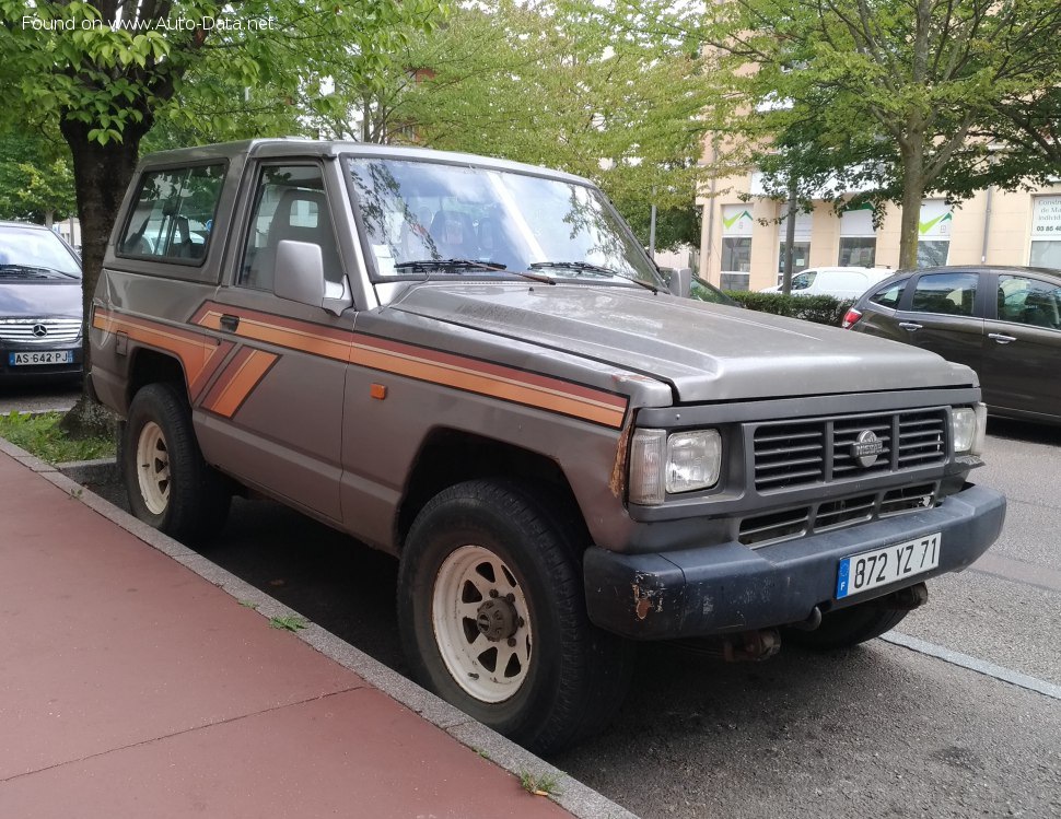 المواصفات والتفاصيل التقنية الكاملة 1986 Nissan Patrol Hardtop (K260) 2.8 TD (116 Hp)