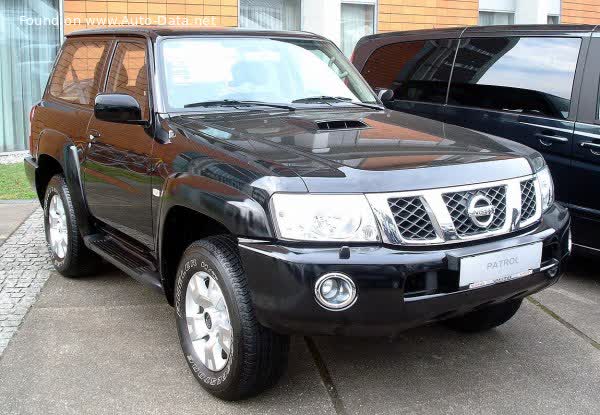 Spécifications complètes et détails techniques 2004 Nissan Patrol V 3-door (Y61, facelift 2004) 4.2 TD (160 Hp)